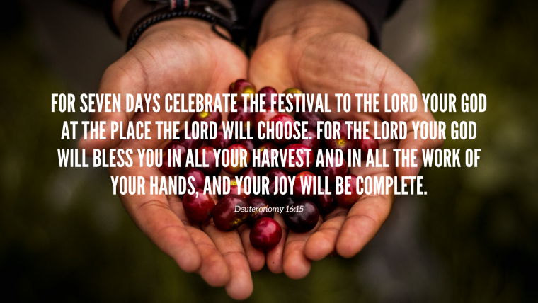 Deuteronomy 16:9-17 – The Joy of Christian Generosity