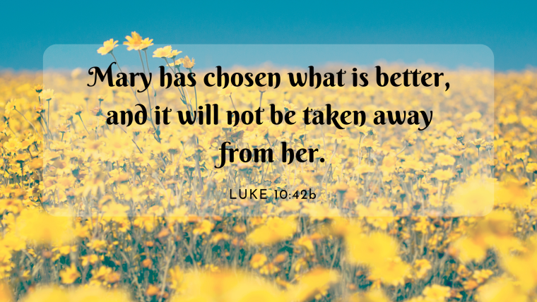 Luke 10:38-42  – On the Road: Learning