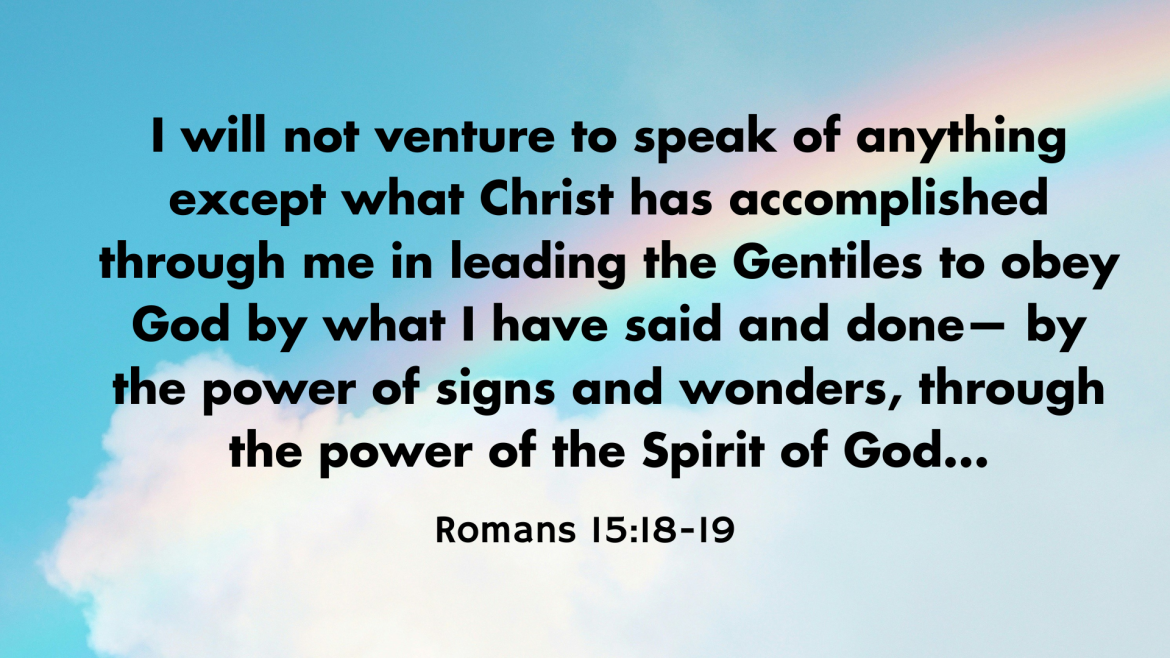 Romans 15:14-33 – Godly Ambition
