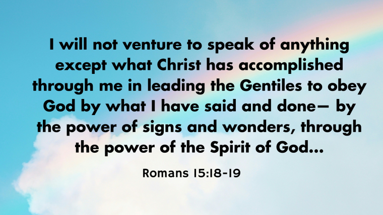 Romans 15:14-33 – Godly Ambition