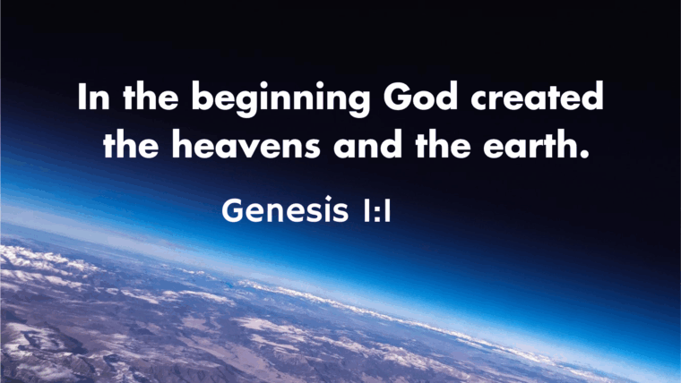 Genesis 1:1-2:3 – Beginnings: Creation